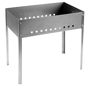 Мангал GRINDA "BARBECUE", нержавеющая сталь, толщина 1,5мм, 500х300х500мм