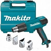 Фен технический HG 6030 K (1800Вт, 3 режима, 50-600С, 4 насадки, чем.) MAKITA