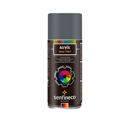 Грунт-спрей акриловый серый матовый 400мл Primer Acrylic matt grey (5002) SENFINECO