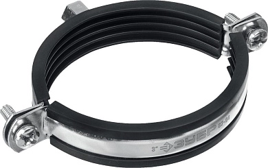 Хомут трубный оцинкованный с гайкой, 3 с гайкой М8/М10, 10шт (37880-87-94) ЗУБР