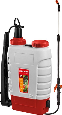 Опрыскиватель садовый, ранцевый, телескопический удлин., 12л (425217) GRINDA