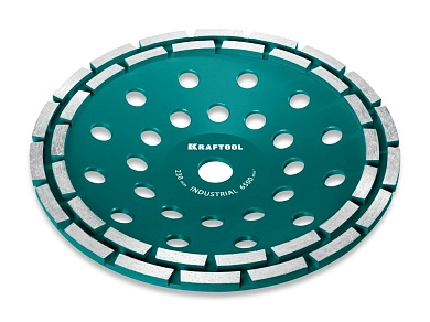 Чашка алмазная двухрядная,d 230мм, Double, INDUSTRIAL 33369-230)(33369-230) KRAFTOOL