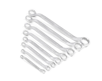 Набор ключей накидных 6-24мм 8шт. сат.фин (102200) HOR