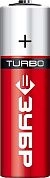 Батарейка щелочная 1.5 В, тип АА, 4 шт, Turbo (59213-4C_z01) ЗУБР