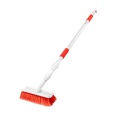 Щетка для мытья телескопическая 138-308см (24*8 см) штуцер под шланг (S02709011) SKYWAY