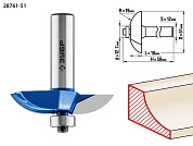 Фреза фигирейная №2, D= 51мм, рабочая длина-13мм, радиус-19мм, хв.-12мм, d-12,7мм (28761-51) ЗУБР