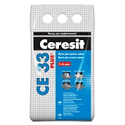 Фуга цементная CE 33 Plus CERESIT (внутр.; 1-6 мм) графит (16), 2 кг