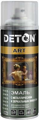 Эмаль с металлическим и зеркальным эффектом - Хром - аэр. 520мл ART (DTN-A70689) DETON