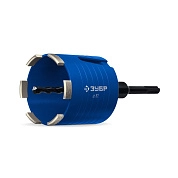 Коронка алмазная сегментная (подрозетник) 82мм, М16, в сборе (29875-82) ЗУБР