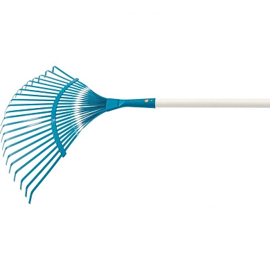 Грабли веерные стальные, 430х1550 мм, 22 плоских зуба, лакированный черенок, LUXE (617885) PALISAD