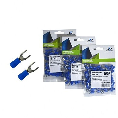 Наконечник вилочный изолированный НВИ 2-4 (1,5-2,5мм уп/100шт) 45700-100 ETP