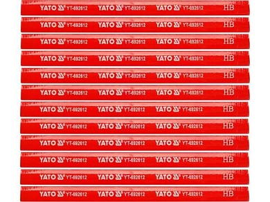 Карандаш столярный HB 12шт. (YT-692612) YATO