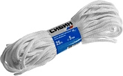 Шнур хозяйственный 5мм, 25 м, полиэфирный (50265) СИБИН