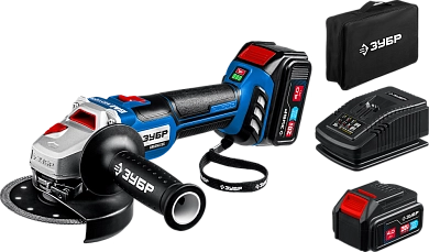 Угловая шлифмашина аккум. AB-125 (20.0 В, без АКБ и ЗУ, 125мм, кор.) "Профессионал" ЗУБР