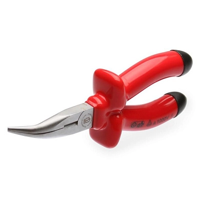 Длинногубцы изогнутые диэлектрические 200 мм серия ЭКСПЕРТ (87101) КВТ