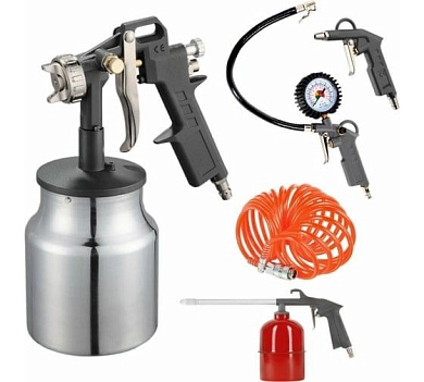 Набор пневиоинструмента KIT 5В (450 л/мин 12 штуцер 1/4 дюйм) бар  PATRIOT / IMPERIAL