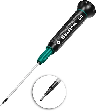 Отвертка " - ", SL 0.8, для точных работ "Precision" (25681-0.8) KRAFTOOL