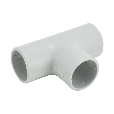Тройник разборный для трубы  25мм АБС-пластик (25шт/уп) АТ-50325-025 ETP