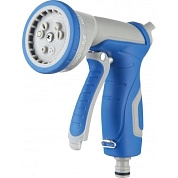 Пистолет-распылитель для полива регулируемый 9 функций Zn, Plastic, TPR coated (HD-G1125) H-D