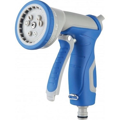 Пистолет-распылитель для полива регулируемый 9 функций Zn, Plastic, TPR coated (HD-G1125) H-D