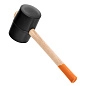 Киянка резиновая, 1130 г, черная резина, деревянная рукоятка (11161) SPARTA фото4