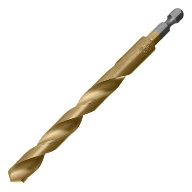 Сверло по металлу 10 мм, HSS, TiN покрытие, 6-гранный хвост. (717952) MATRIX