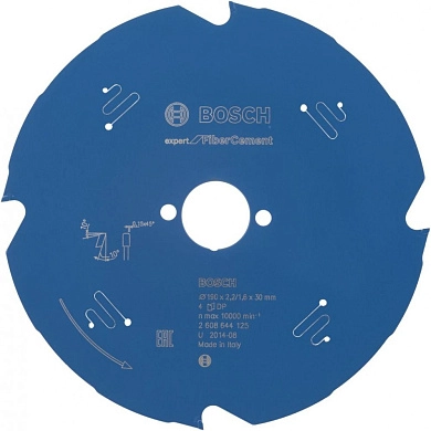 Диск пильный 190x30x2.2/1.6x4 Expert for FiberCement (2 608 644 125) BOSCH
