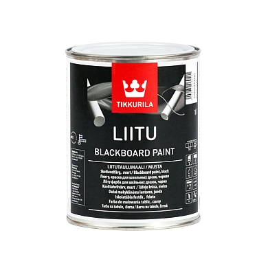 Краска грифельная TIKKURILA LIITU черная 1.0 л