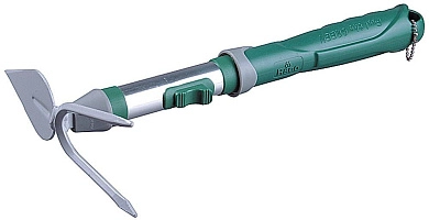 Мотыжка садовая , лезвие лепесток / 2 зубца, коннекторная система, 33см (4205-53518) RACO