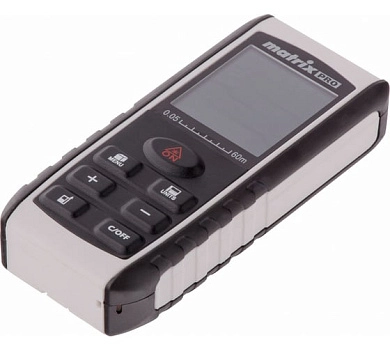 Дальномер лазерный LD-60 (60м, точность: ±1.5 мм, луч красный, электронный угломер) (38015) Matrix