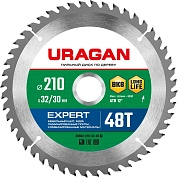 Диск пильный 210х32/30х48Т по дереву "Expert" (36802-210-32-48_z01) URAGAN