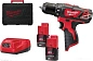 Дрель-шуруповерт аккум. M12BDD-202С (12.0 В, 2 аккум. х 2.0 А/ч, 30 Нм, кейс) Milwaukee фото4