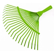 Грабли веерные стальные, 425 мм, 22 плоских зуба, эмалированные, без черенка (617705) PALISAD