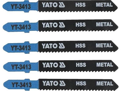 Пилка лобзиковая по металлу 50x75x1.0мм 12TPI , 5шт. (YT-3413) YATO