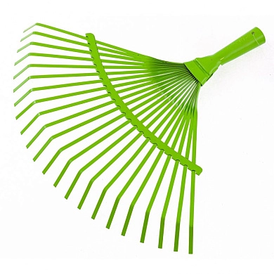 Грабли веерные стальные, 425 мм, 22 плоских зуба, эмалированные, без черенка (617705) PALISAD