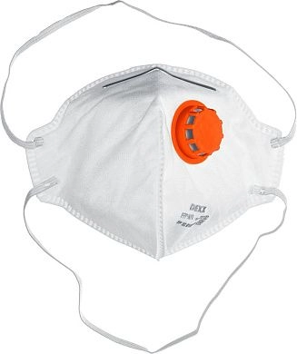 Полумаска фильтрующая противоаэрозольная c клапаном FFP1 (11102_z01) DEXX