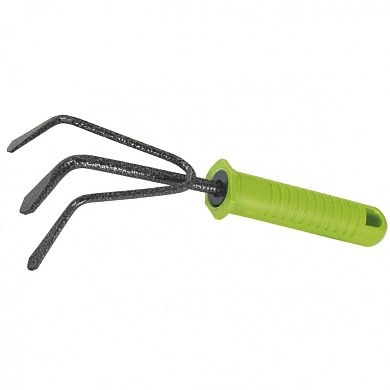 Рыхлитель 3-зубый, 100х225 мм, стальной, пластиковая рукоятка, STANDARD (62385) PALISAD