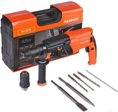 Перфоратор RH 267Q (SDS-plus, 820 Вт, 2.8 Дж, БЗП в компл., чем.) PATRIOT / IMPERIAL
