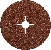 Круг шлифовальный фибровый 125х22 мм, P24, велкро осн., 5 шт. "ПРОФИ" (35585-125-024) ЗУБР