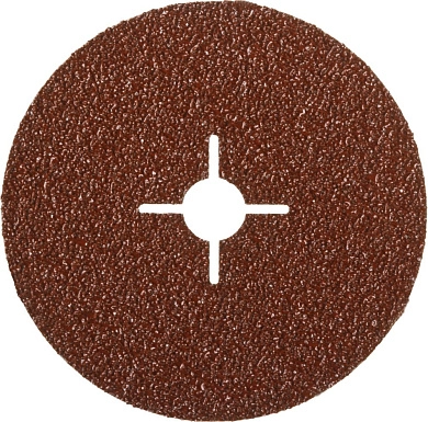 Круг шлифовальный фибровый 125х22 мм, P24, велкро осн., 5 шт. "ПРОФИ" (35585-125-024) ЗУБР