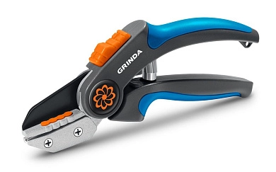 Секатор контактный, 205 мм, легированная сталь, двухкомпонент рукоятки,P-56,PROLine (423456) GRINDA