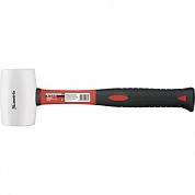 Киянка резиновая, 225 г, белая резина, фибергласовая рукоятка (11195) MATRIX