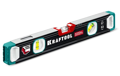 Уровень строительный, 40 см. (0.3 мм/м, 3 гл., фрезер., сверхпрочный) (34986-40) KRAFTOOL