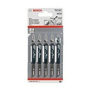 Пилка лобзиковая T 111 C по дереву Basic for Wood, 5шт. (2 608 630 033) BOSCH