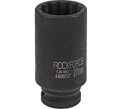 Головка глубокая, ударн., 1/2", L=78мм, 12гр, 27 мм (RF-4488527) Rockforce