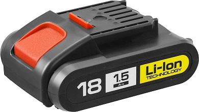 Аккумулятор 18В 1шт 1,5 А/ч Li-ion М1 (АКБ-18-Ли 15М1) ЗУБР