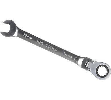 Ключ комбинированный трещоточный 12мм с шарниром (79194) КВТ
