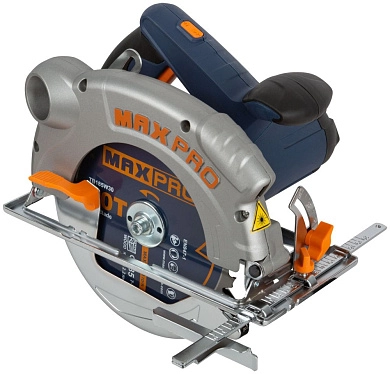 Пила циркулярная MPCS1300/185L (1300 Вт, диск 185х20 мм, до 65 мм, кор.)(F_85193) MAX-PRO