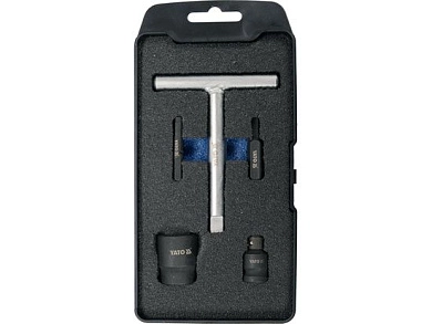 Головки-ключ торцевые к масляным пластиковым пробкам 3/8", 5пр. CrMo (YT-05980) YATO