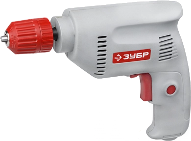 Дрель ЗД-П420 ЭР (420 Вт, до 10 мм в мет., 1 скор., патрон ЗВП, кор.) ЗУБР